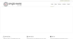 Desktop Screenshot of angloswiss.co.in